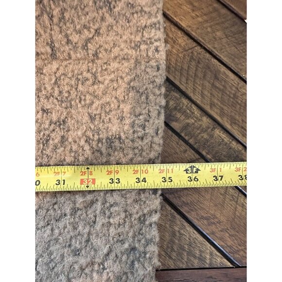 Samson & Samsoe Hoff Jacket Khaki Teddy Wool Coat Small - Picture 15 of 15